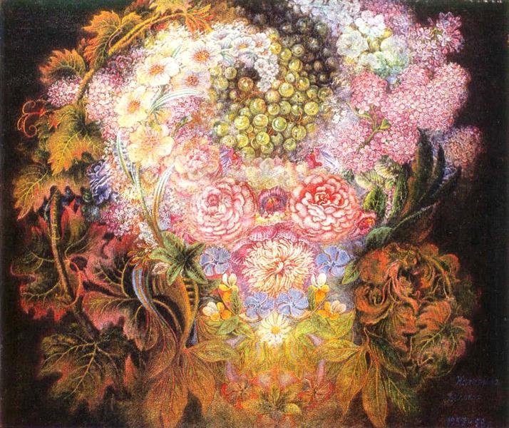 4 BILOKUR Fiori e Viburno 1958