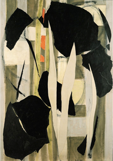 krasner, Milkweed_collage_1955